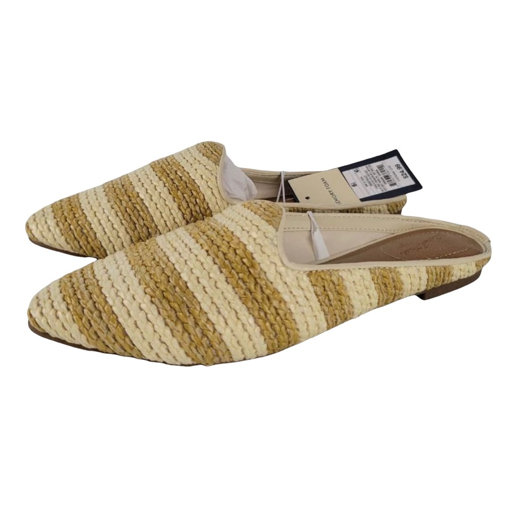 Universal Thread Violet Striped Mules NWT 81/2